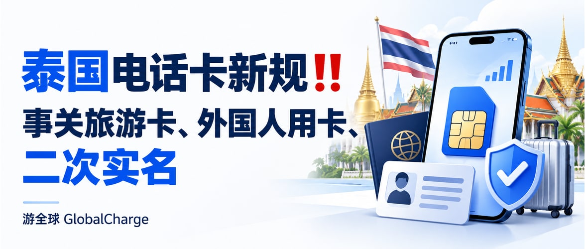 泰国电话卡新规‼️事关旅游卡、外国人用卡、二次实名