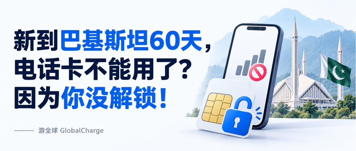 新到巴基斯坦60天，电话卡不能用了？因为你没解锁！