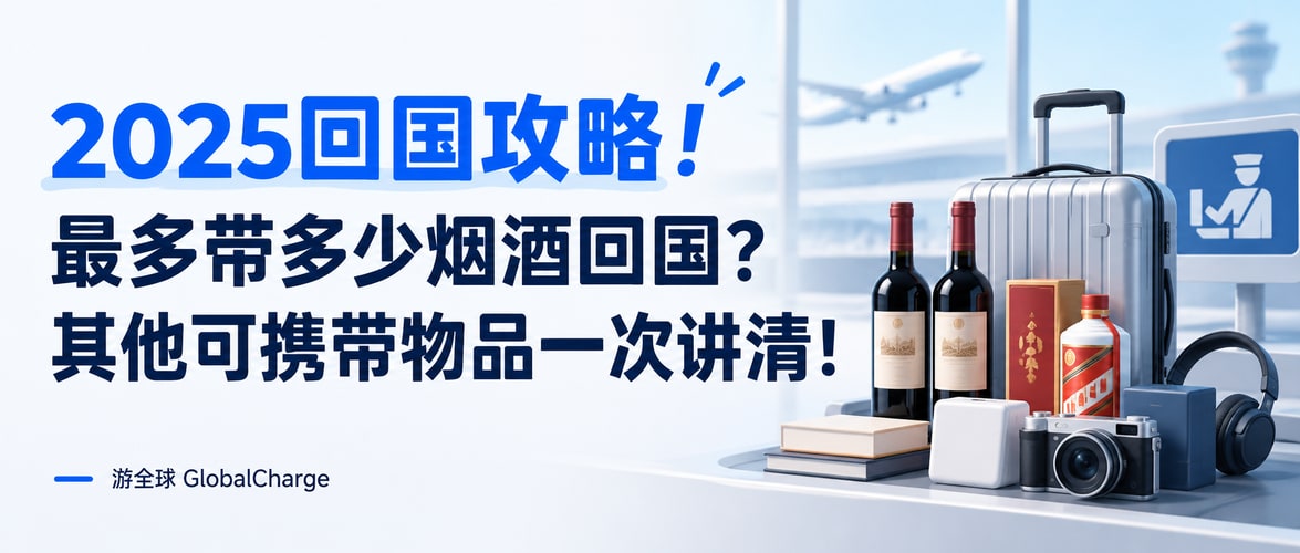 2025回国攻略!最多带多少烟酒回国?其他可携带物品一次讲清!
