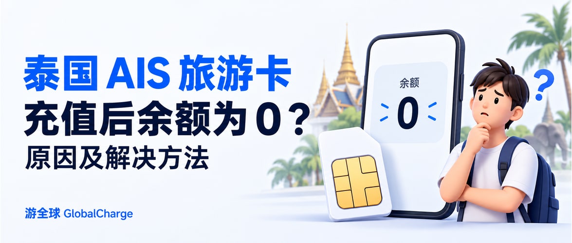 泰国 AIS 旅游卡充值后余额为 0？原因及解决方法
