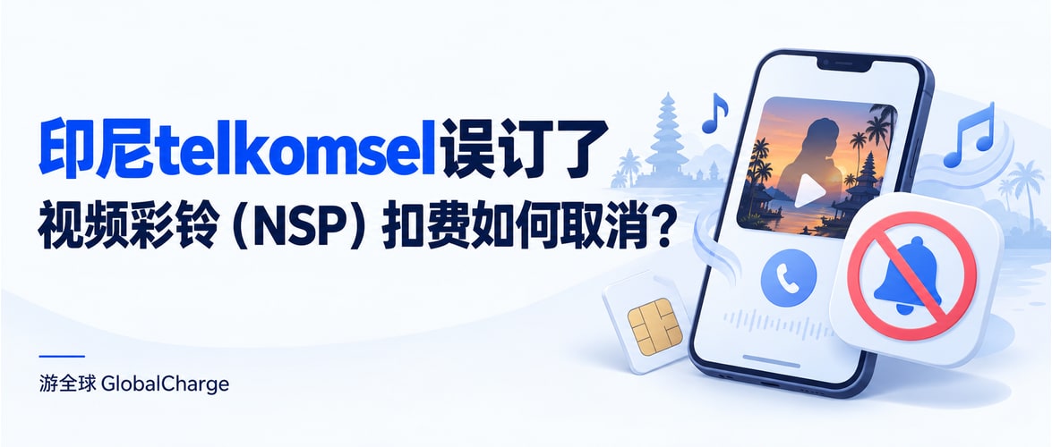 印尼telkomsel误订了视频彩铃（NSP）扣费如何取消？