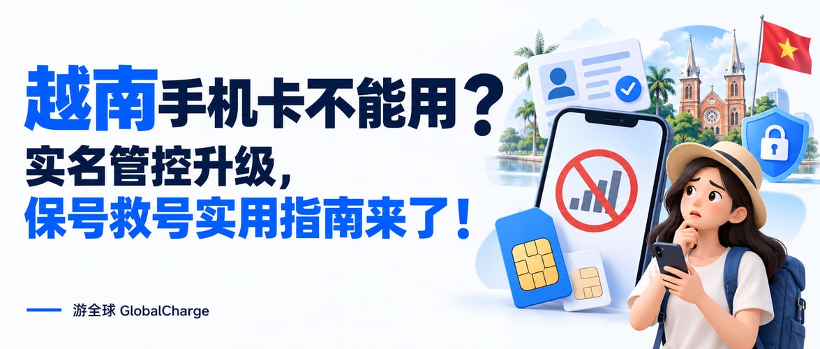 越南手机卡不能用？实名管控升级，保号救号实用指南来了！