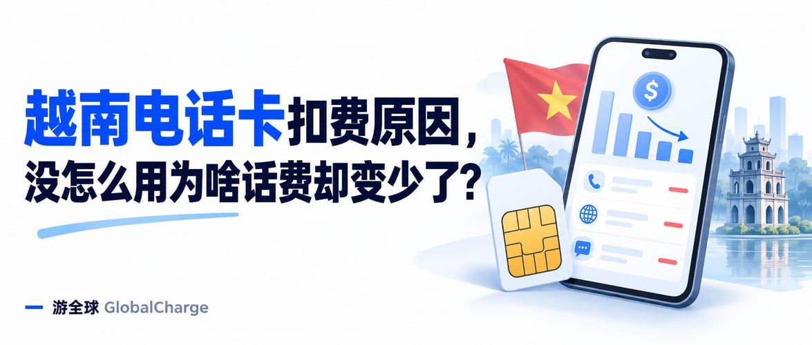 越南电话卡扣费原因，没怎么用为啥话费却变少了？