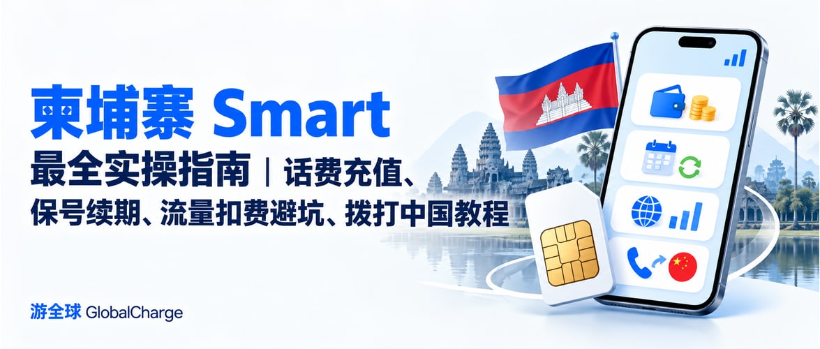 柬埔寨 Smart 最全实操指南｜话费充值、保号续期、流量扣费避坑、拨打中国教程