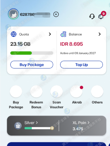 印尼XL蓝卡怎么查话费入账记录？