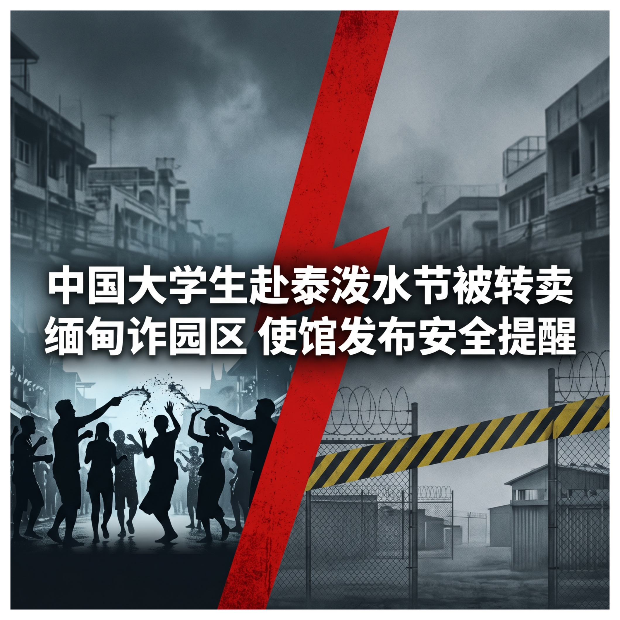 中国大学生赴泰泼水节，被20万“加密”转卖至缅甸园区，遭人身拘禁，我使馆发布安全提醒！