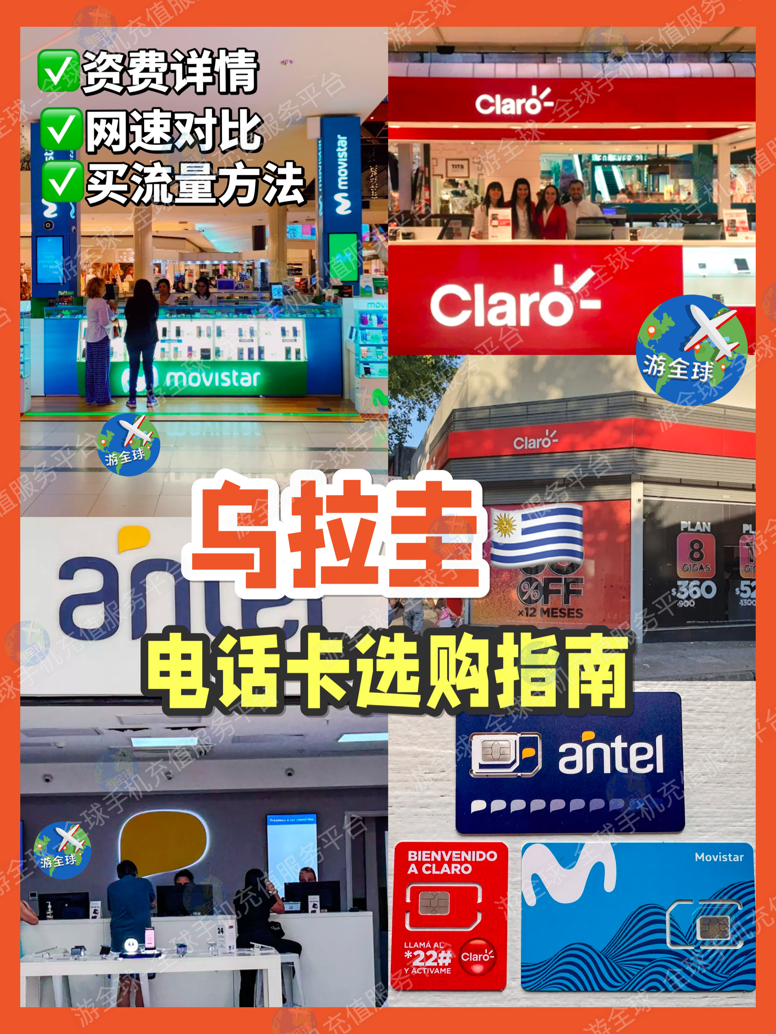 乌拉圭生活旅行攻略之电话卡选购指南