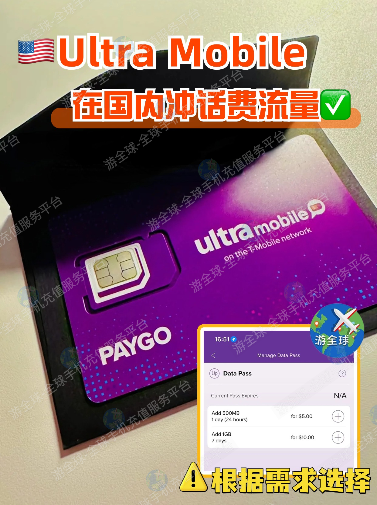 ⚠️在国内使用美国Ultra Mobile（pay go)注意事项